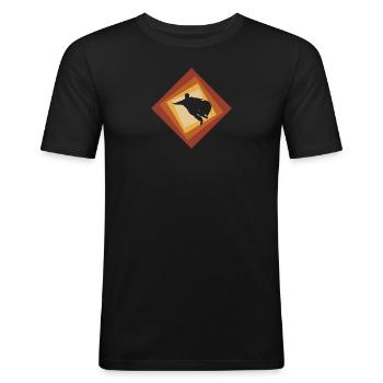 Wingsuit Flying Accident Gliding - Men's Slim Fit T-Shirt - black - Front - Nik (191cm)