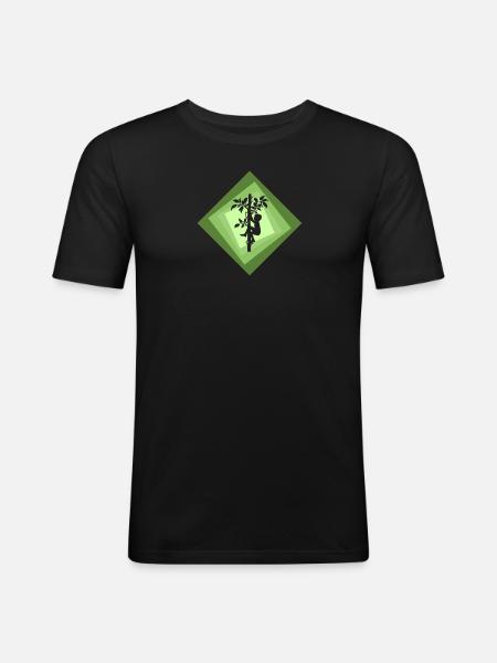 Tree Climbing Climb - Men's Slim Fit T-Shirt - black