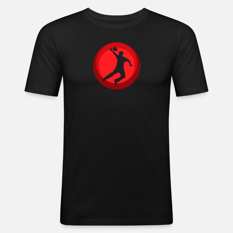 Cornhole Säckchen - Männer Slim Fit T-Shirt - Schwarz