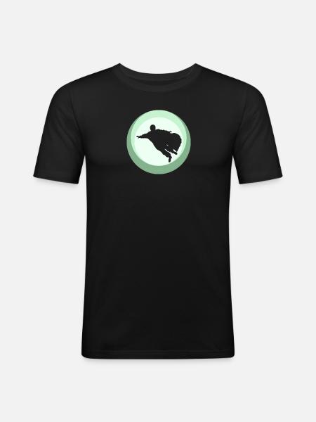 Wingsuit Flying - Men's Slim Fit T-Shirt - black