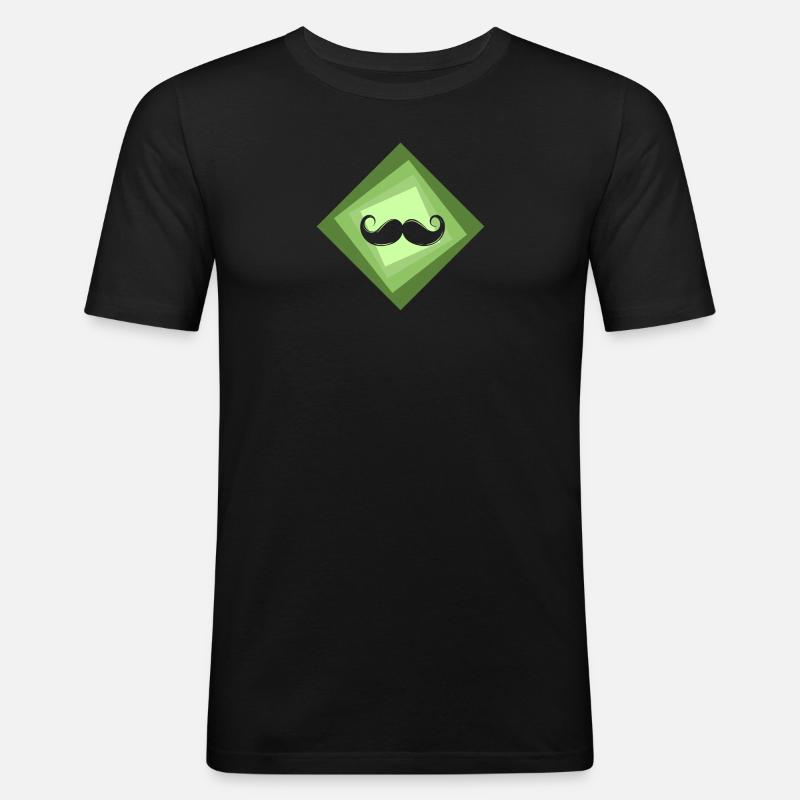 Bart Sir - Männer Slim Fit T-Shirt - Schwarz
