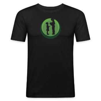 Primary School Teachers - Men's Slim Fit T-Shirt - black - Front - Nik (191cm)