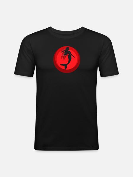Mythical Creature Fin - Men's Slim Fit T-Shirt - black