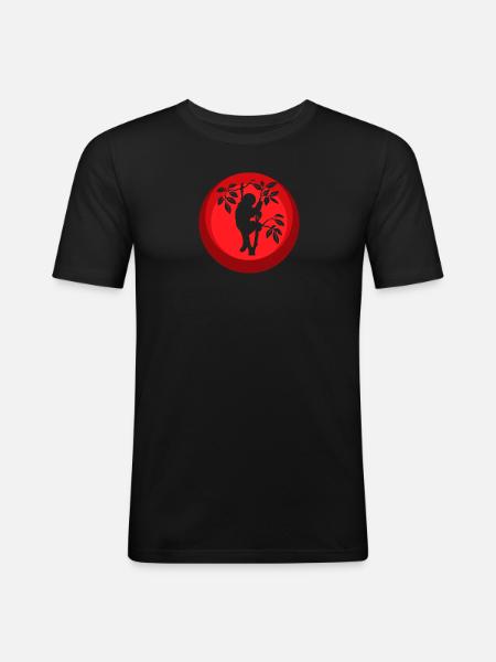 Faul Rest - Männer Slim Fit T-Shirt - Schwarz