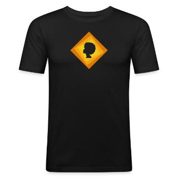 Soul Groove - Men's Slim Fit T-Shirt - black - Front - Nik (191cm)