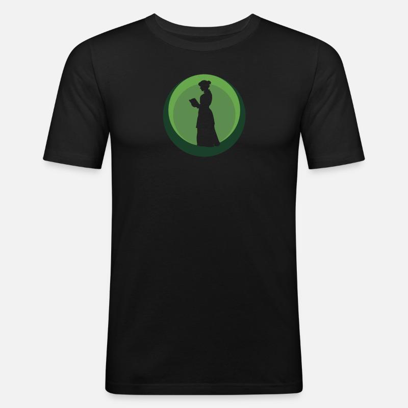 Leseratte Writing Autor - Männer Slim Fit T-Shirt - Schwarz