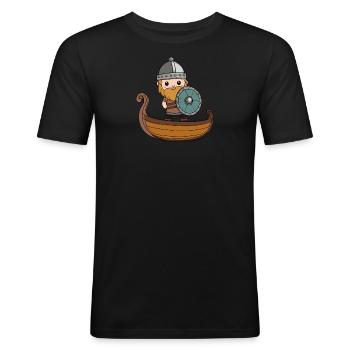 Viking Germanic Norman - Men's Slim Fit T-Shirt - black - Front - Nik (191cm)