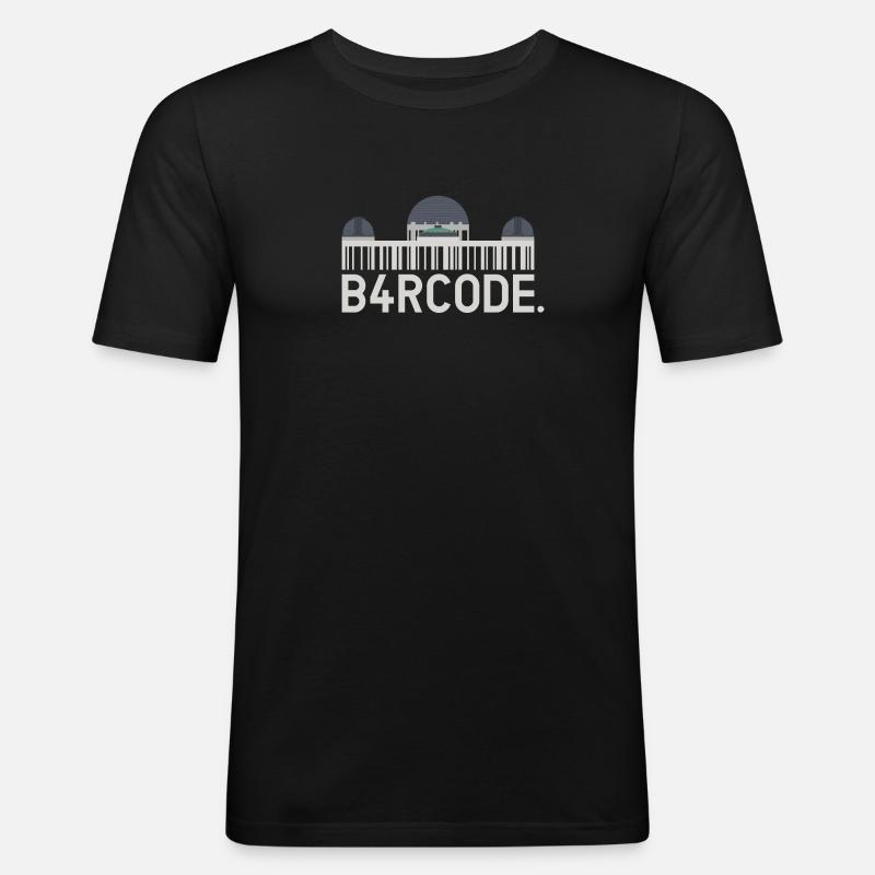 B4RCODE. Los Angeles - Männer Slim Fit T-Shirt - Schwarz