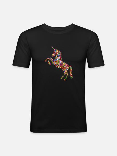 Unicorn - Men's Slim Fit T-Shirt - black