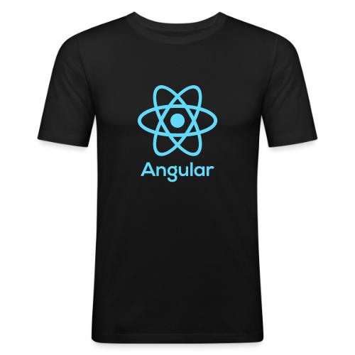Reactangular – Is it React? Is it Angular? - Mannen slim fit T-shirt