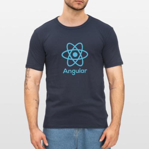 Reactangular – Is it React? Is it Angular? - Männer Slim Fit T-Shirt