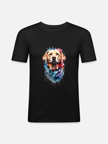 Labrador Retriever - Men's Slim Fit T-Shirt - black