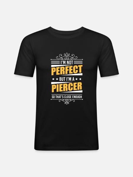 Piercer Tattoo Studio - Men's Slim Fit T-Shirt - black