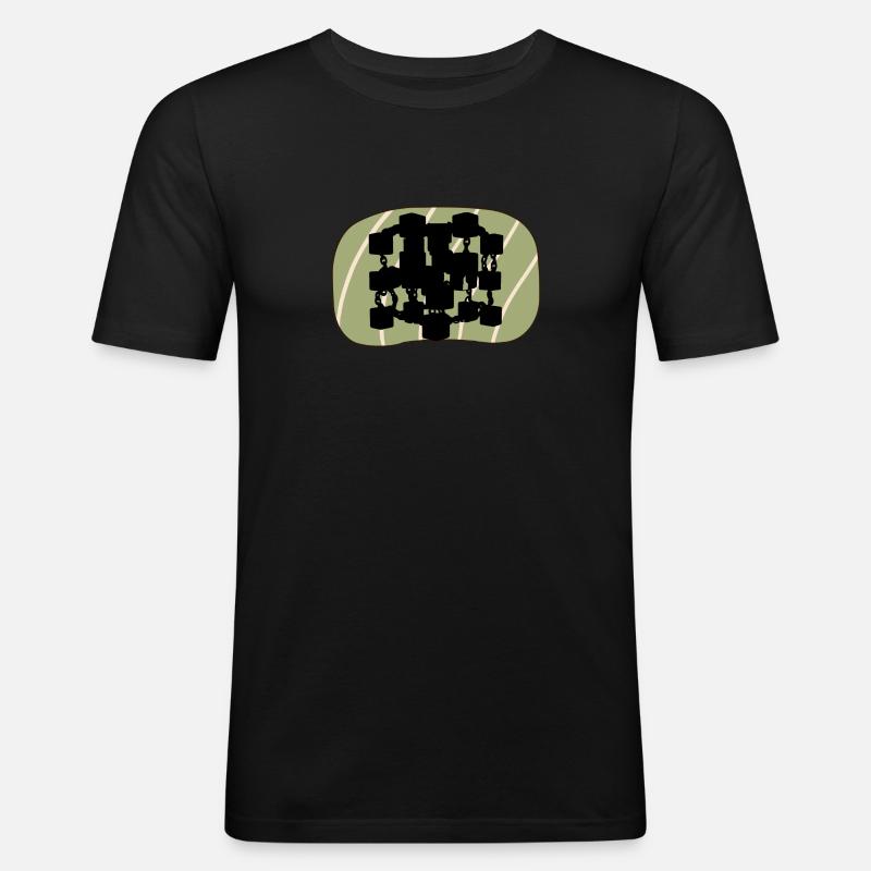 Kryptowährung Bitcoin Cryptocurrency - Männer Slim Fit T-Shirt - Schwarz
