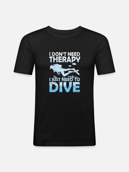 Diver - Men's Slim Fit T-Shirt - black