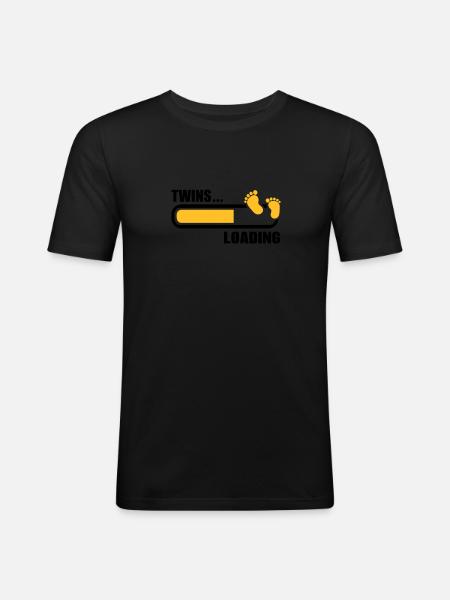 Twins - Men's Slim Fit T-Shirt - black