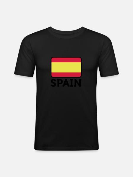 National Flag of Spain - Men's Slim Fit T-Shirt -