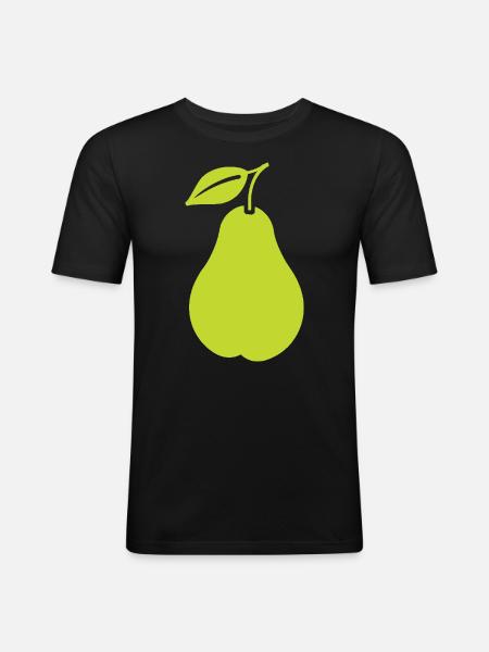 Pear - Men's Slim Fit T-Shirt - black