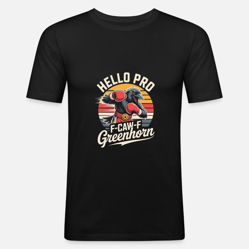 Boxer Corbeau - T-shirt près du corps Homme - noir