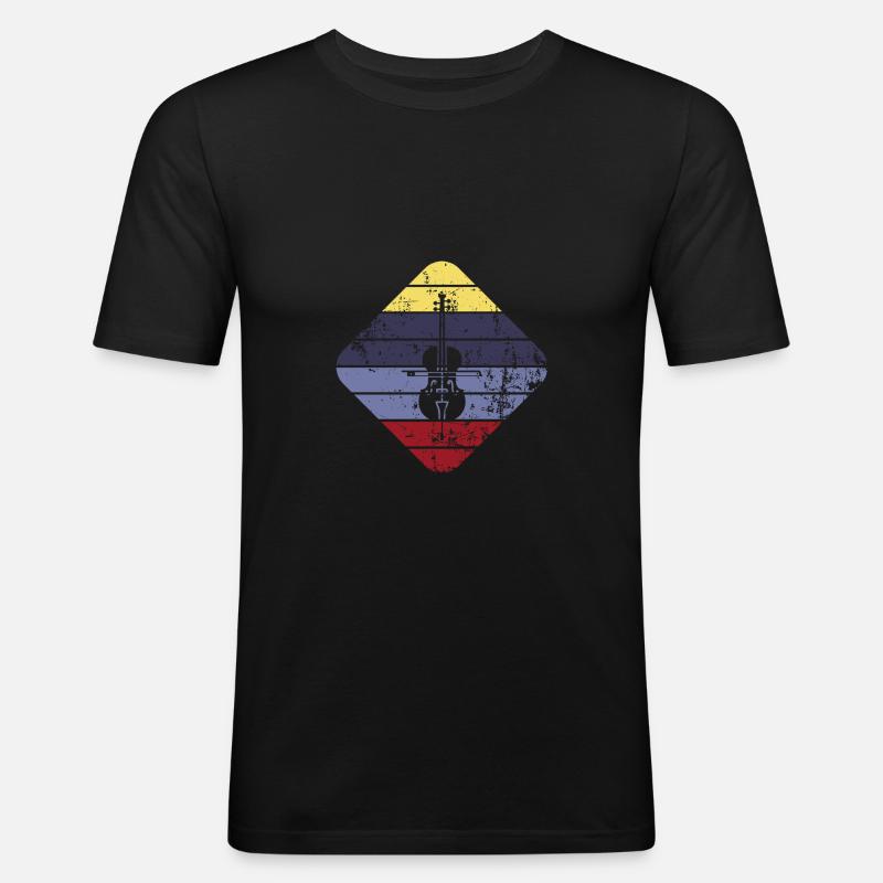 Cello - Männer Slim Fit T-Shirt - Schwarz