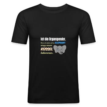 Lustiger versauter Spruch Geschenk - Männer Slim Fit T-Shirt - Schwarz - Vorne - Nik (191cm)