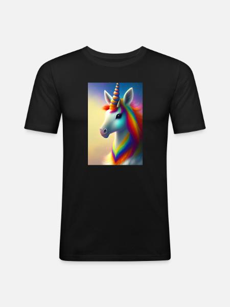 Unicorn - Men's Slim Fit T-Shirt - black
