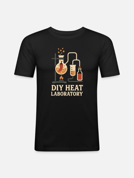 Hot Sauce Maker Fermented Chili Spicy - Men's Slim Fit T-Shirt - black