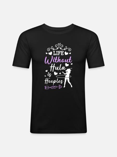 Hulahoop Sport Slimming Fit - Men's Slim Fit T-Shirt - black