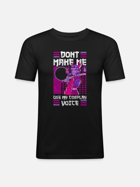 Cosplay Lover Convention Fan - Men's Slim Fit T-Shirt - black