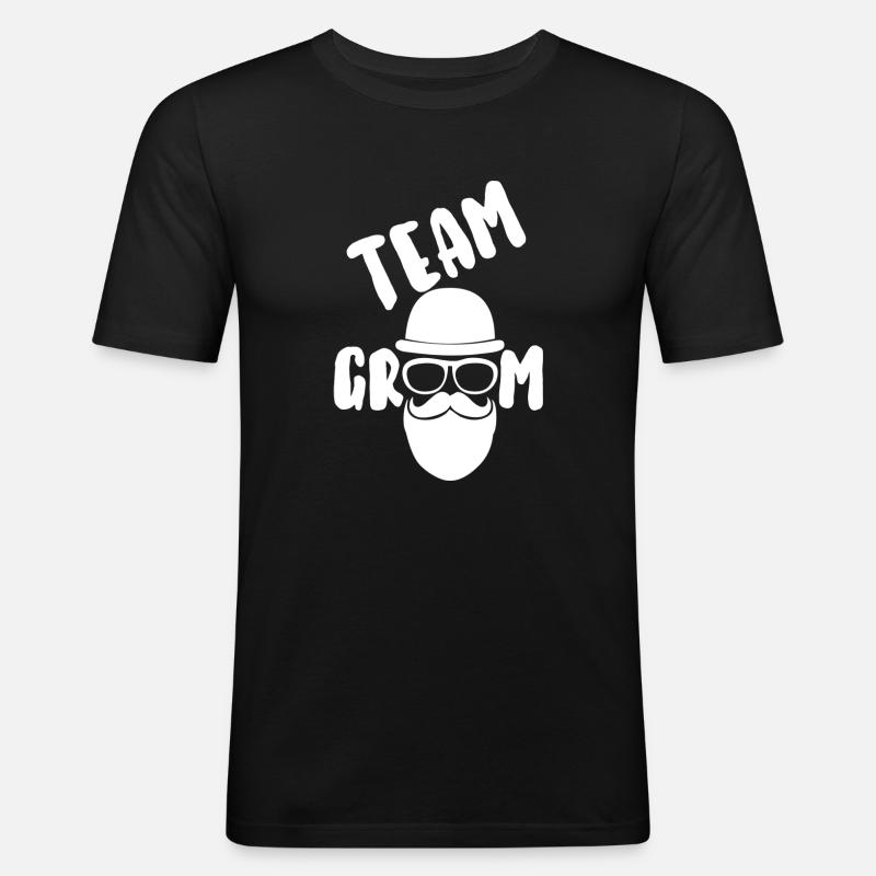 Mannschaftspfleger - Männer Slim Fit T-Shirt - Schwarz