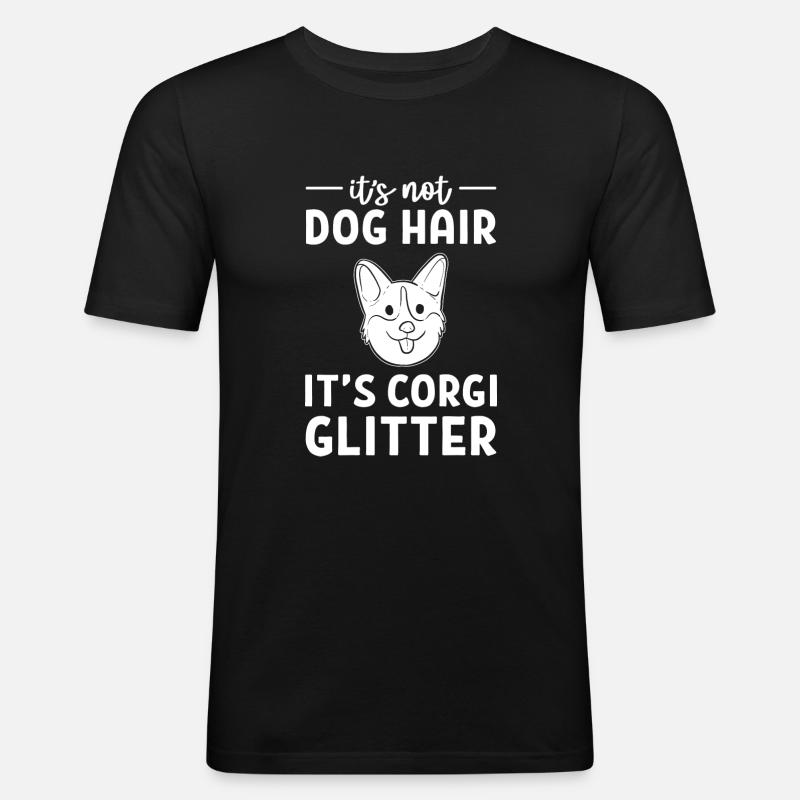Corgi - Men's Slim Fit T-Shirt - black
