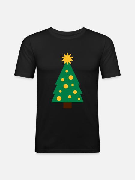 Christmas tree / Christmas Tree - Men's Slim Fit T-Shirt - black