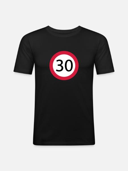 30 - Men's Slim Fit T-Shirt - black