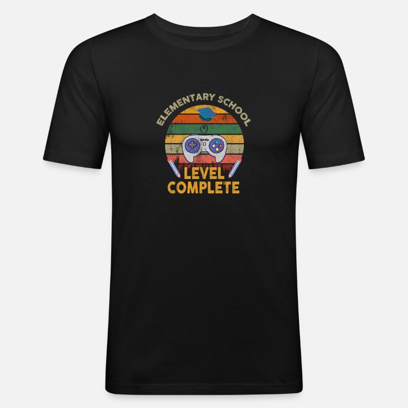 Elementary School Level Complete - Men's Slim Fit T-Shirt - black