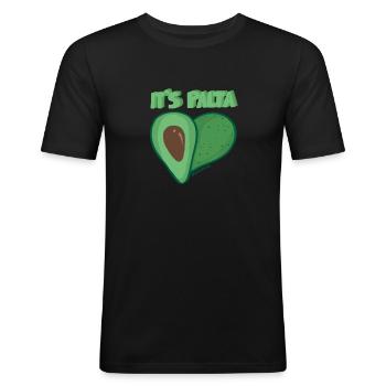 Es Palta - Men's Slim Fit T-Shirt - black - Front - Nik (191cm)