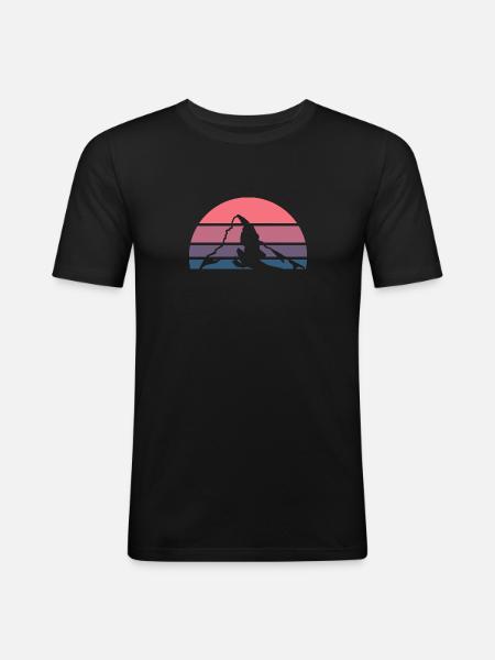 Sunset Matterhorn - Men's Slim Fit T-Shirt - black