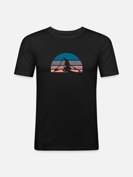 Matterhorn in colour - Men's Slim Fit T-Shirt - black
