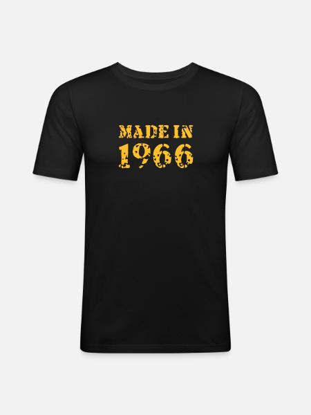 Made in 1966 - Men's Slim Fit T-Shirt - black