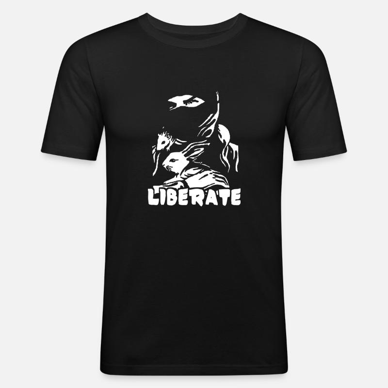 Befreien - Männer Slim Fit T-Shirt - Schwarz