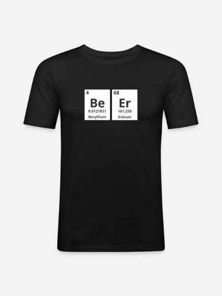 Beer chemical - Men's Slim Fit T-Shirt - black