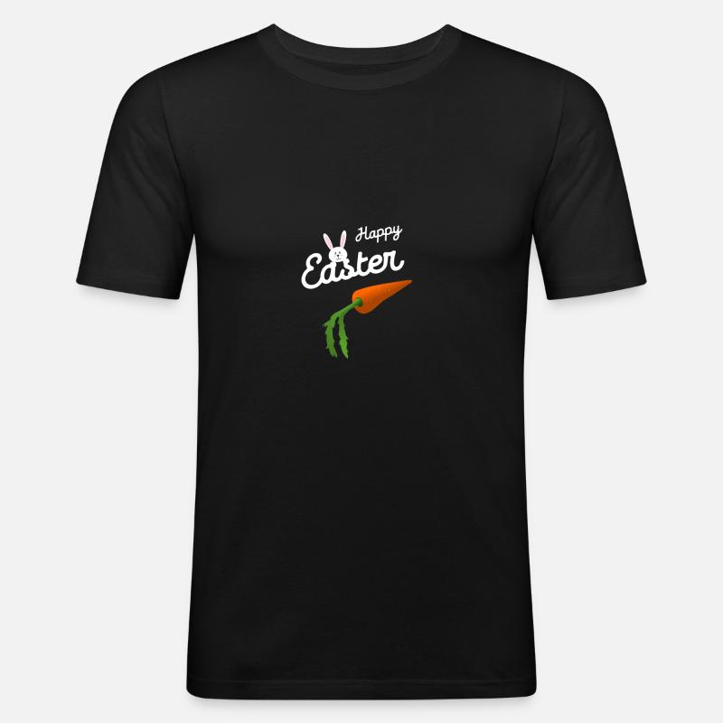 Easter Easter Happy Easter - Men's Slim Fit T-Shirt - black