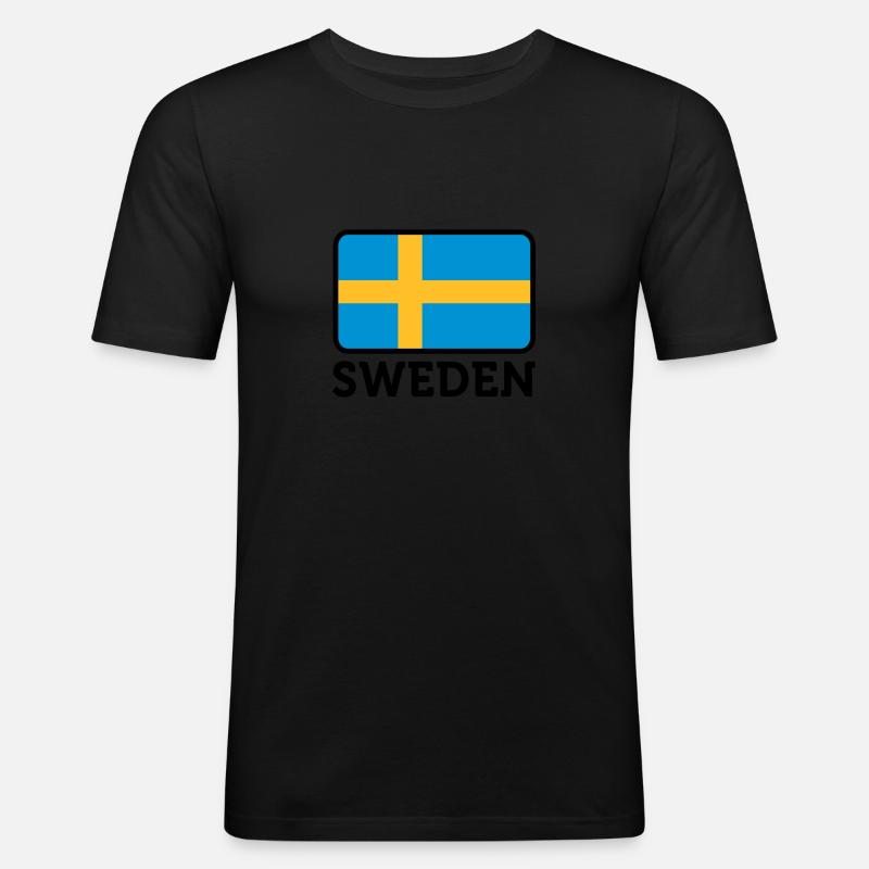 Drapeau national de la Suède - T-shirt près du corps Homme - undefined