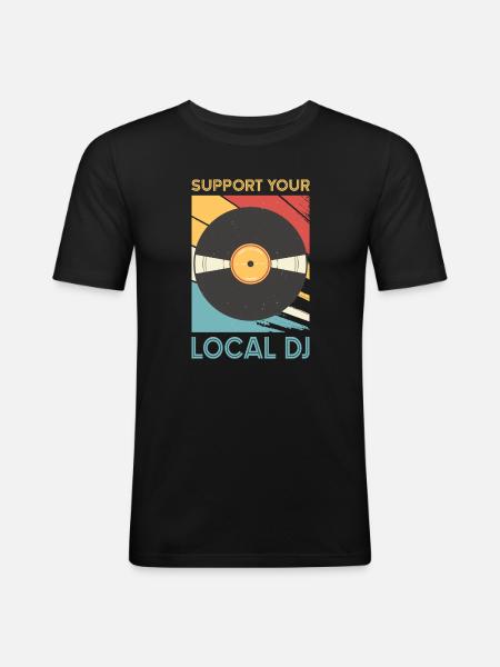DJ Outfit Gifts - Men's Slim Fit T-Shirt - black