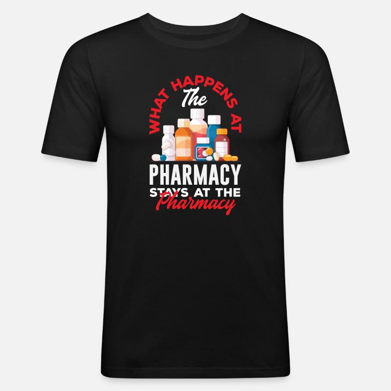Apotheker Pharmazeutisch-technischer - Männer Slim Fit T-Shirt - Schwarz