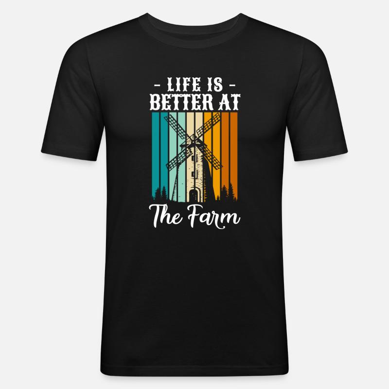 Bauer Karriere - Männer Slim Fit T-Shirt - Schwarz