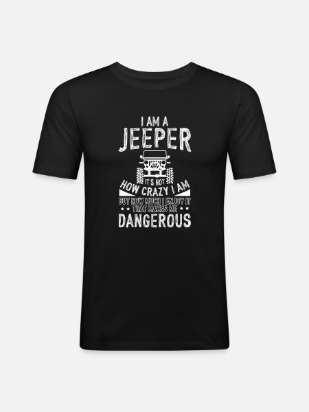 Jeep Dangerous - Men's Slim Fit T-Shirt - black