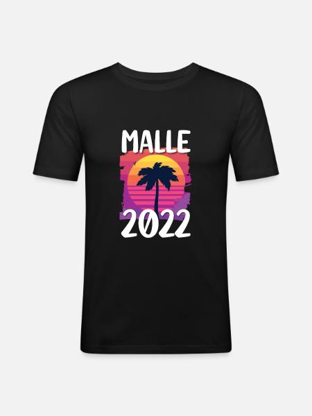 Malle 2022 - Men's Slim Fit T-Shirt - black