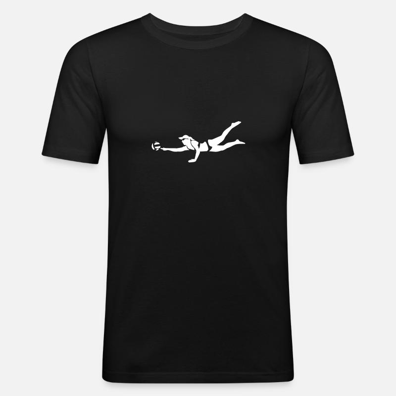 beach volleyball - Men's Slim Fit T-Shirt - black