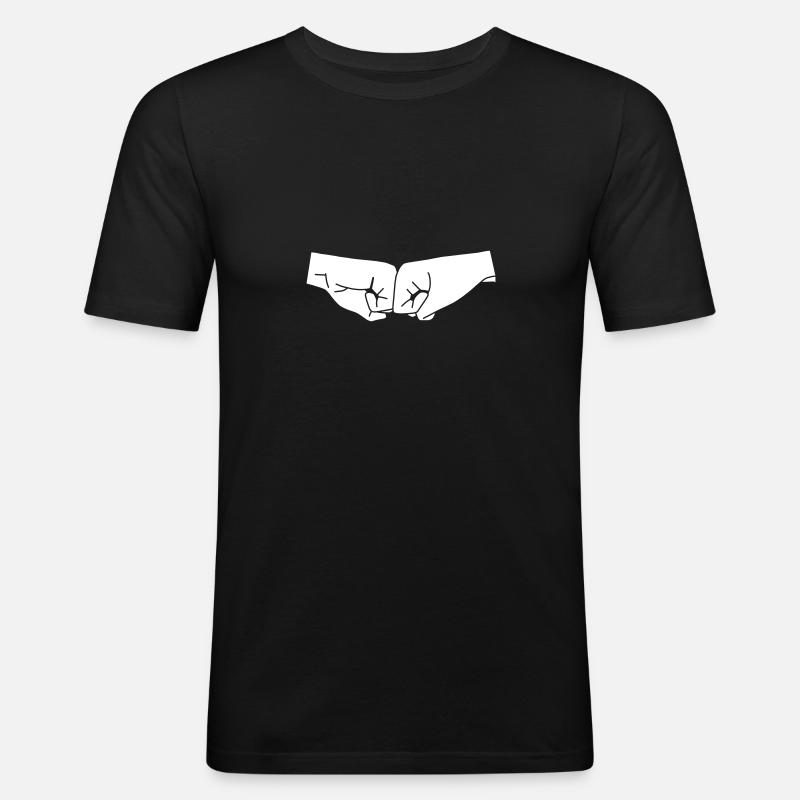 Faust - Männer Slim Fit T-Shirt - Schwarz