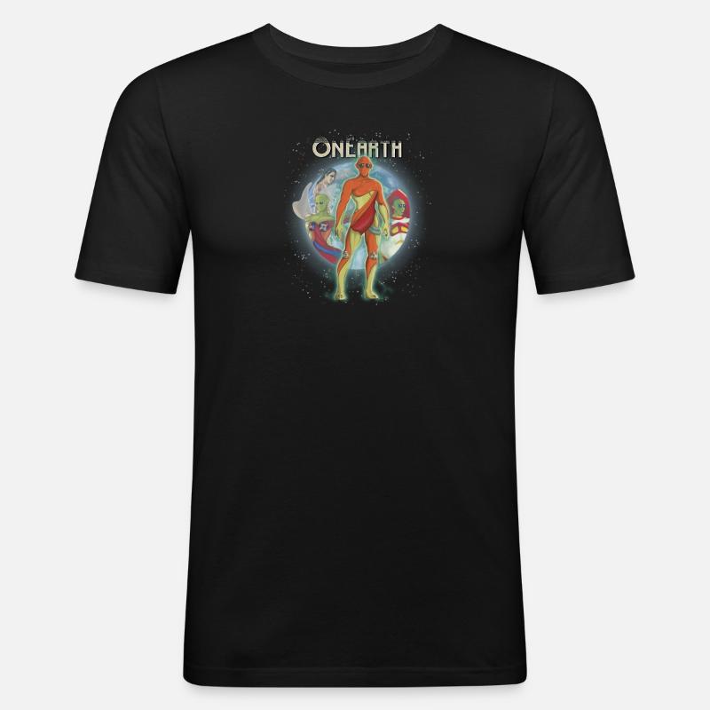 Couverture d’OnEarth - T-shirt près du corps Homme - noir